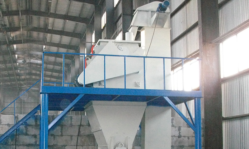 a photo of the Dry mortar production process